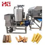 Automatic Center Filling Wafer Stick Machine Wafer Stick Flow Line Equipment Manufacture Wafer Roll - Extruder - foodmachtech