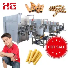 Máy làm đầy bánh Wafer tự động làm đầy trung tâm thiết bị dây chuyền sản xuất bánh Wafer CuộN
