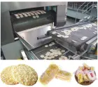 Máquina crujiente automática de la hornada de la galleta del arroz/galleta del arroz de la nieve que hace la cadena de producción máquina de producción para la pequeña empresa - Máquina de estampado de galletas - foodmachtech