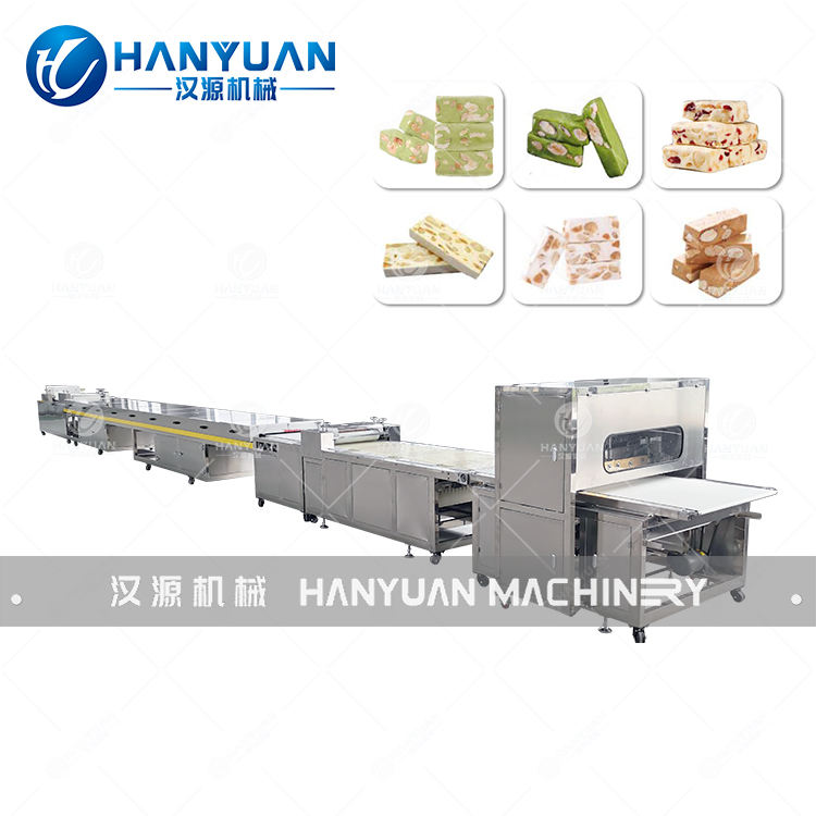 Cortadora de la barra de caramelo del cacahuete del turrón, cadena de producción del caramelo del turrón