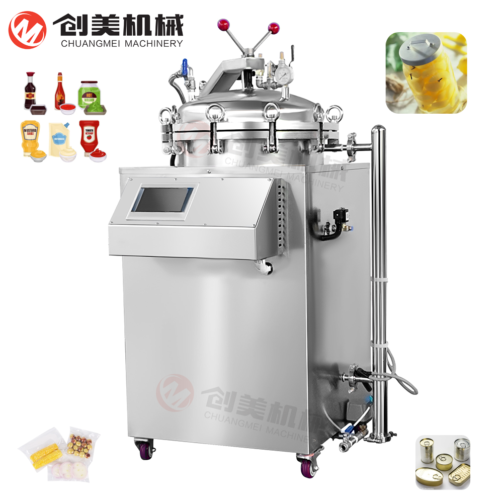Economical Back Pressure Sterilizer  Steam Heating  Easy to Clean