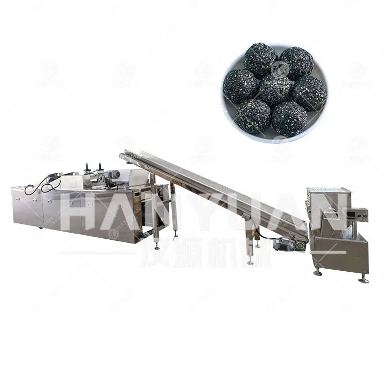 Cadena de producción de la bola del caramelo del sésamo/bola del caramelo del sésamo que hace la máquina/el equipo del moldeado de la bola del caramelo del sésamo - Máquina de moldeo - foodmachtech