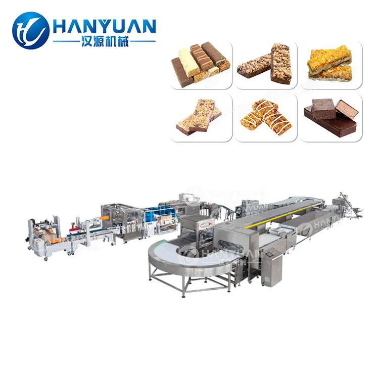 Full Automatic Nutrition bar Production Line/ Granola bar Production Line/protein bar Making Machine - Breakfast Cereal Production Line - foodmachtech