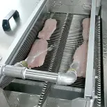 완전히 자동적인 CNC 전기 신선한 물고기 조각 절단 슬라이서 슬라이서 가공 기계 장비 라인 - 고기 슬라이서 - foodmachtech