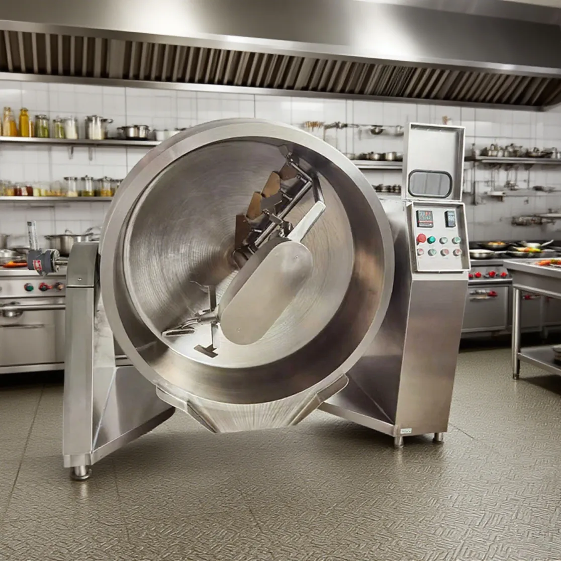 400 Liter Dampf jacke Kochen Wasserkocher Obst Marmelade Lebensmittel Herstellung Mischmasch ine mit Agitator - Mixer - foodmachtech