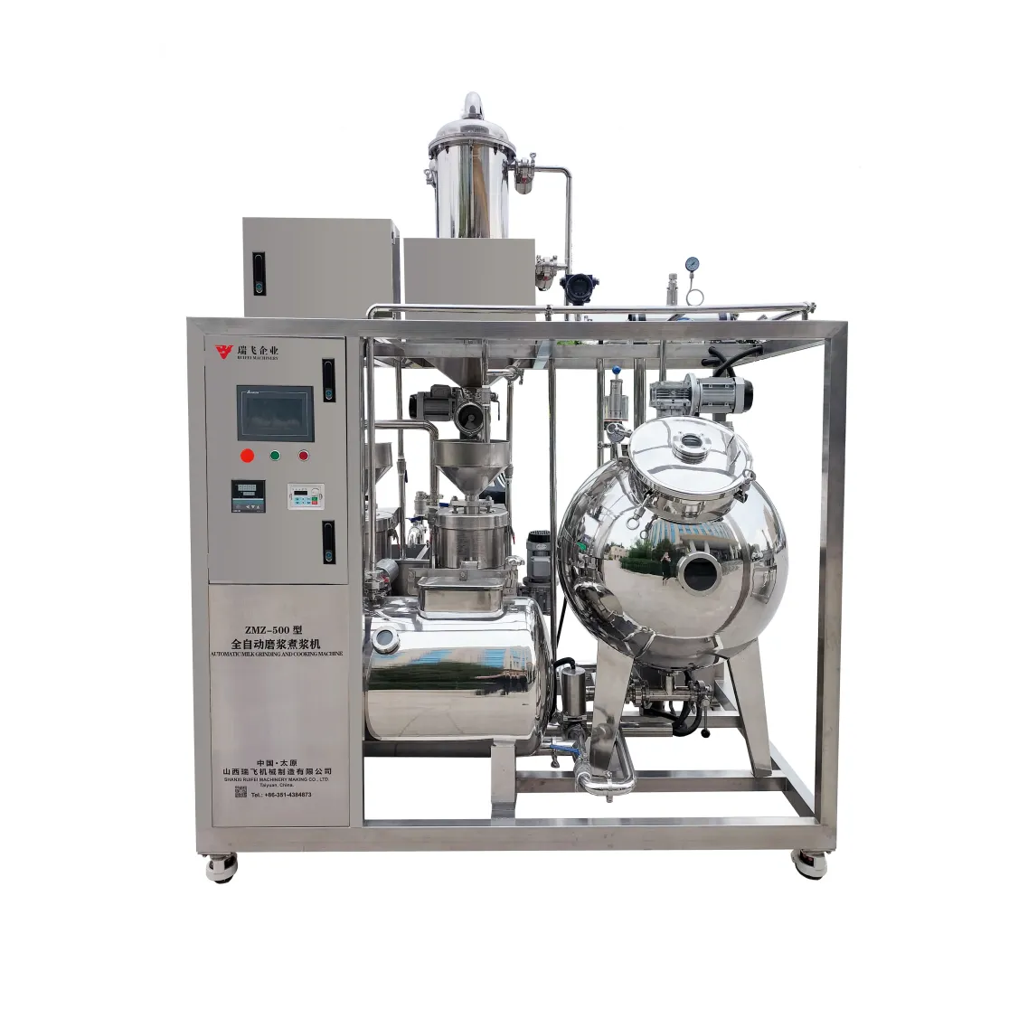 High Productivity Automatic Soy Milk Machine Soybean Bean Curd Production Featuring Essential Motor Pump Components-Farm - Grinding Machine - foodmachtech