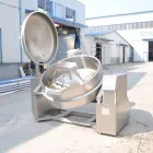 Industrial Automatic Sauce Steam Planetary with Tilting Steam Jacketed Jacket Kettle Cooking - Mixer - foodmachtech