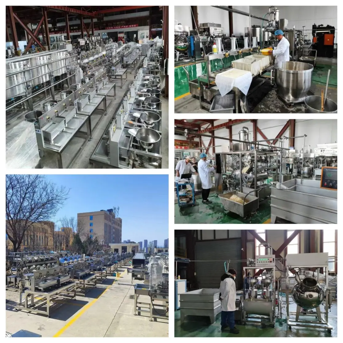 Máy làm sữa đậu nành bằng thép không gỉ thương mại tự động dây chuyền sản xuất sữa đậu nành - Máy mài - foodmachtech