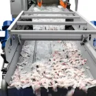 Industrial eléctrico automático de acero inoxidable burbuja pescado rebanadas vórtice vibración limpieza línea máquina - Túnel de lavado - foodmachtech