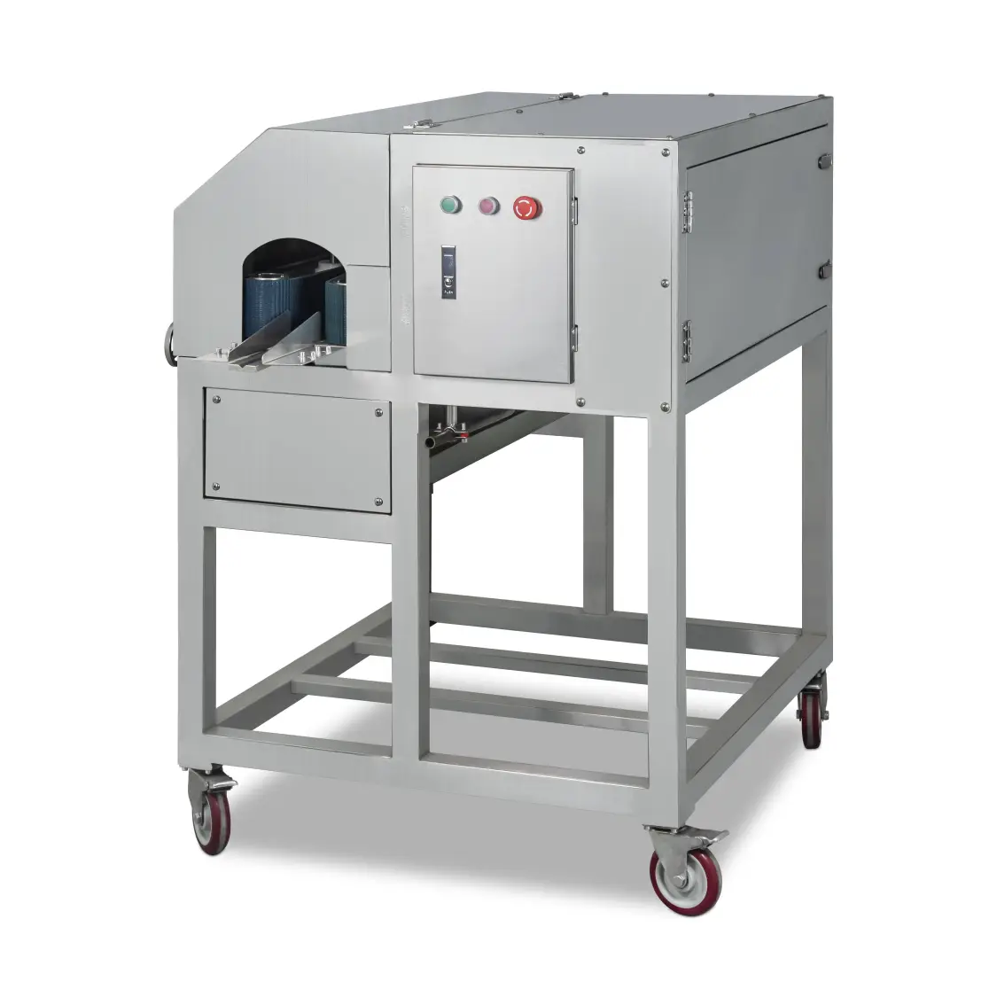 Máquina de corte de apertura de división de vientre trasero de pescado fresco eléctrico automático de uso industrial - Máquina de Portioning de la carne - foodmachtech