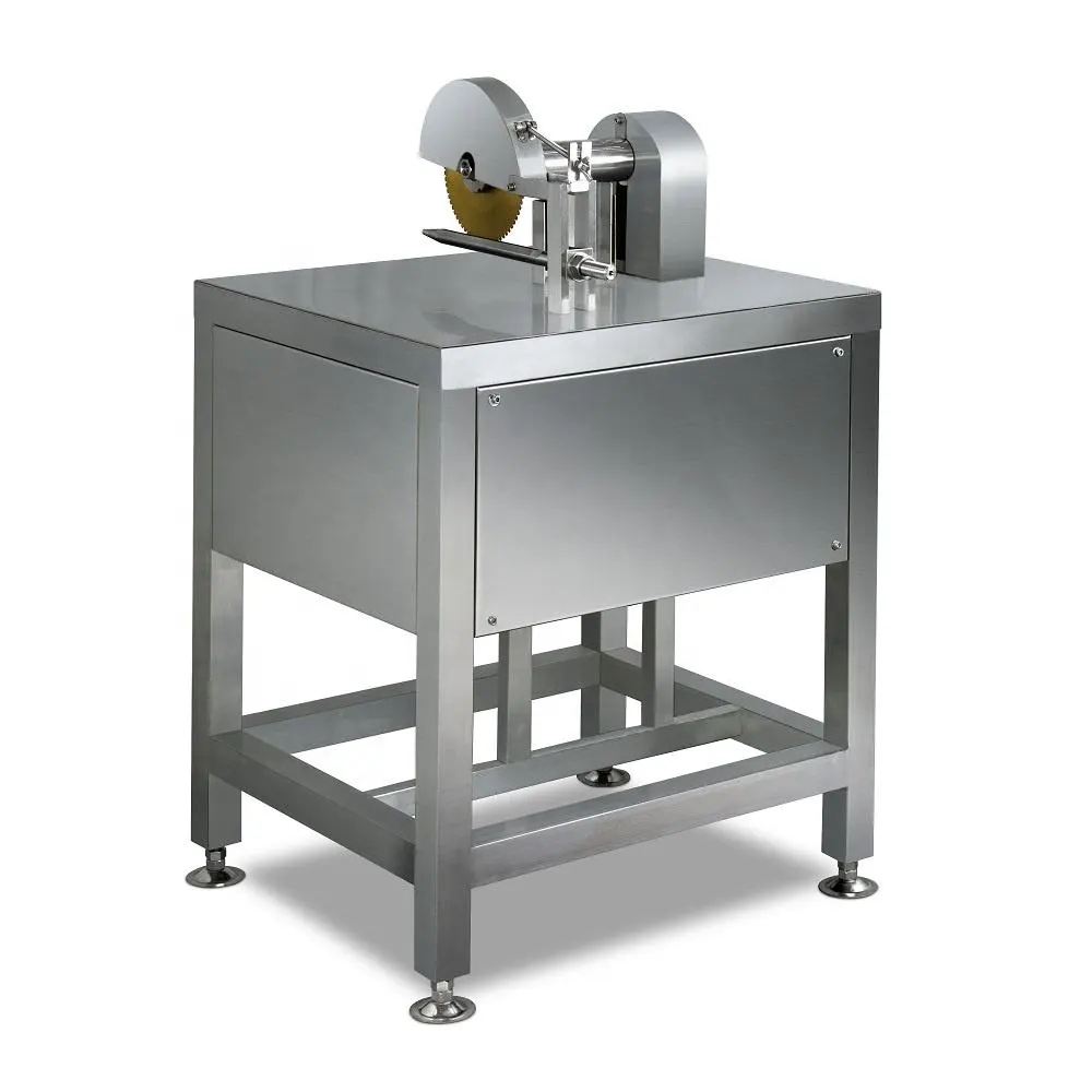 Acero inoxidable Industrial eléctrico automático cabeza de pescado procesamiento eliminación Cúter cortador máquina - Máquina de Portioning de la carne - foodmachtech
