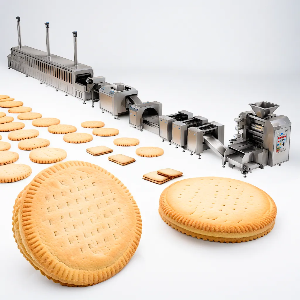Shanghai Sien Automatische Keks maschine Industrielle Rotationen keks her stelle maschine - Biskuit-Stanz maschine - foodmachtech