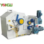 Hot-venda Motor Tambor Rolo PLC Controle Motor Elétrico Tipo Prego De Madeira Pallet Crusher Machine - Linha Produção Pet Food - foodmachtech