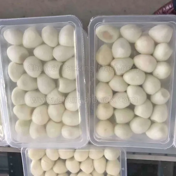 Salted Quail Eggs Counting Packing Brine Liquid Filling Tray Sealing Machine