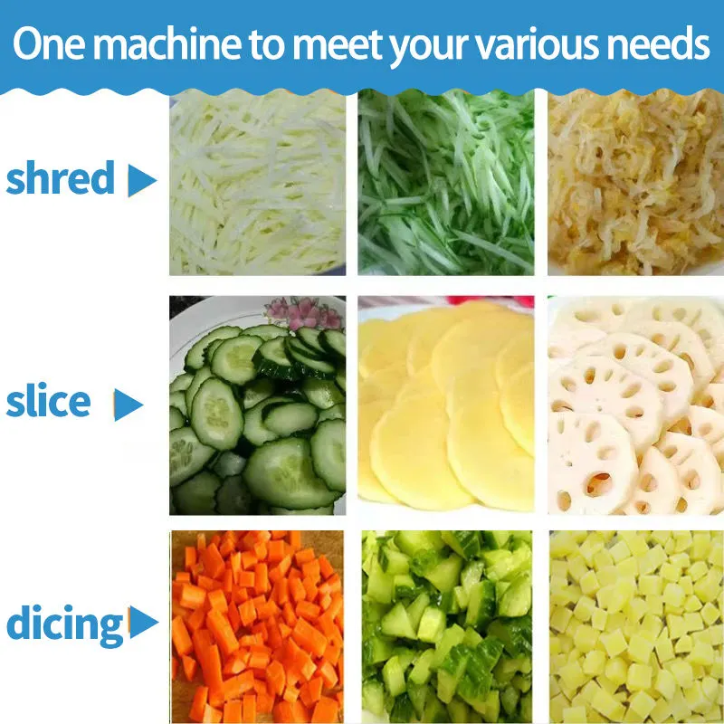 Nueva Condición Totalmente Automático Cortador de Verduras Cebollas Leeks Motor Esencial Componente Home Cafetería Kindergarten Hotel Granja - Cortador de frutas y verduras - foodmachtech