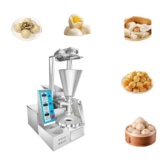 Pequeno e Requintado Aço Inoxidável Chinês Vaporizado Stuffed Pork Buns Fazendo Máquina