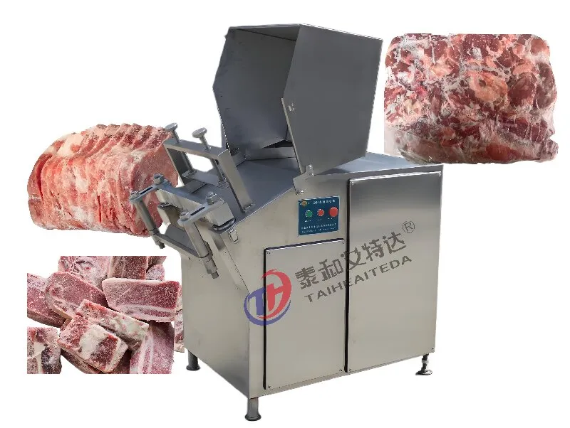Máquina de corte de bloque de carne congelada industrial/cortadora de cerdo congelada/cortadora plana congelada - Máquina de Portioning de la carne - foodmachtech