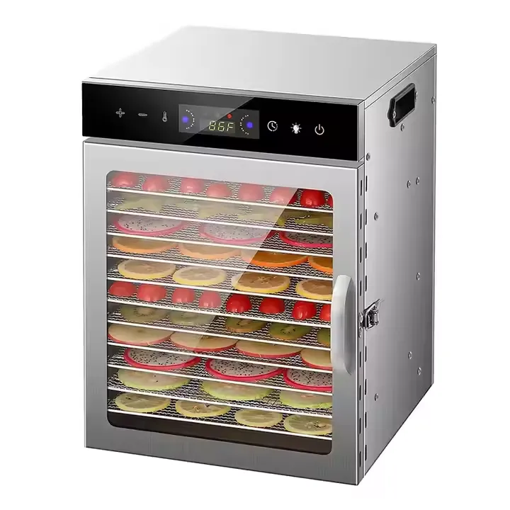 Hogar pequeño giro de acero inoxidable 6 Tier fruta vegetal mini secador de frutas - Secadora - foodmachtech