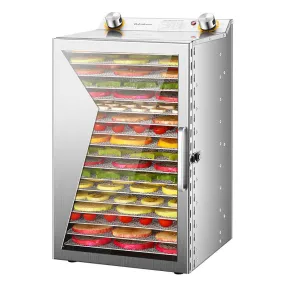 Secador de frutas e vegetais de aço inoxidável doméstico pequeno 18 camadas secador físico para frutas e vegetais secos