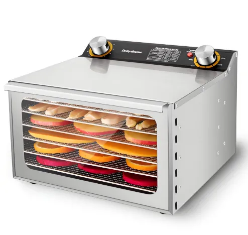 En Acier inoxydable Ménage Petit 12 Tier Fruits Sec Machine Fruits et Légumes séchoir à air Déshydrateur - Sèche-linge - foodmachtech