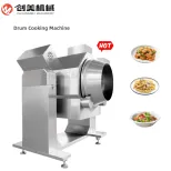 Automatic Cooking Fast Fried Rice Food Pot Machine Big Capacity Intelligent Stir Fry Drum Cooking Mixer Machine - Wok - foodmachtech
