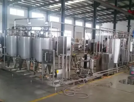 Maquinaria automática da máquina de processamento do iogurte do leite da pequena escala para a linha de produção do iogurte que inclui a bomba do motor-disponível para - Máquina Normalização Leite - foodmachtech