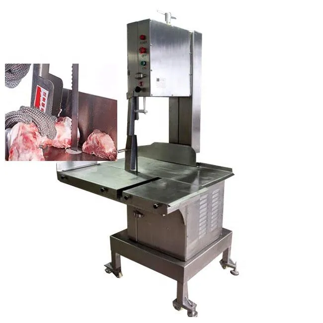 Máquina de sierra de hueso de corte de carnicero de pie Máquina de sierra de hueso de carne de cerdo de carne de pescado JG-500 - Máquina de sierra de hueso - foodmachtech