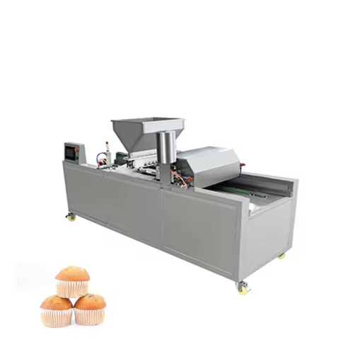 Semi y completamente automático doble hornear alimentos bateador muffin cake depositante máquina