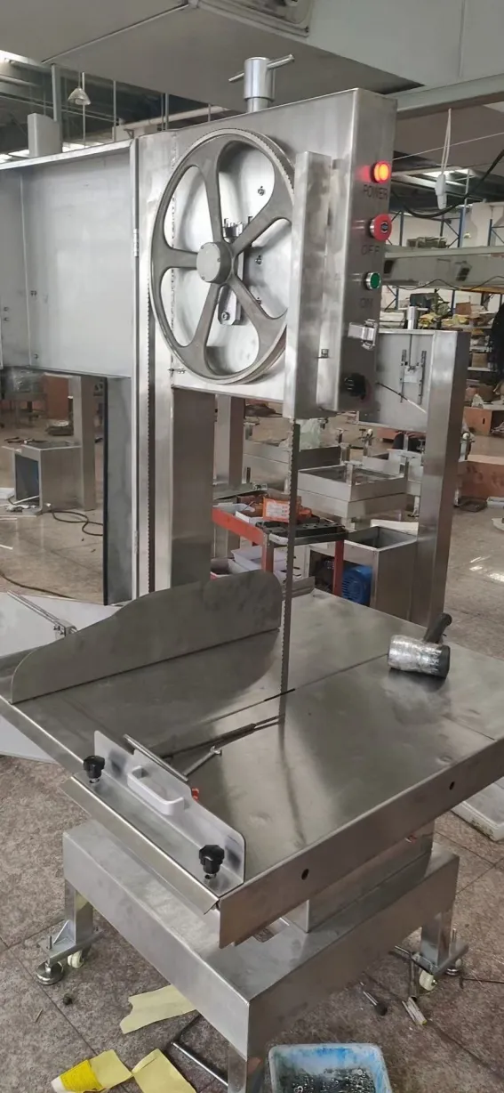 Máquina de sierra de hueso de corte de carnicero de pie Máquina de sierra de hueso de carne de cerdo de carne de pescado JG-500 - Máquina de sierra de hueso - foodmachtech