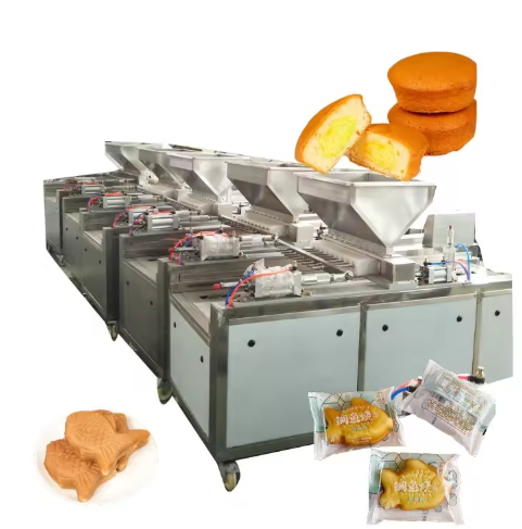 Pequeña taza automática esponja pastel relleno muffin producción depositante pastel hacer máquina