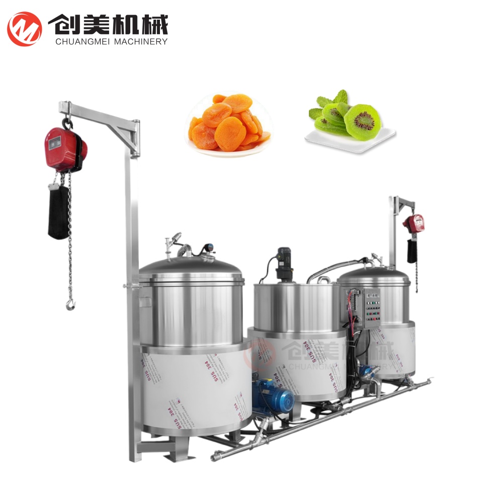 Conservado de frutas de vacío de inmersión de azúcar olla de cocción jarabe de caramelo