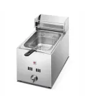 Commercial 10L Tabletop Stainless Steel Gas Fryer Multifunctional with 1 Tank and 1 Basket for Chicken French Fries - Deep Fryer - foodmachtech