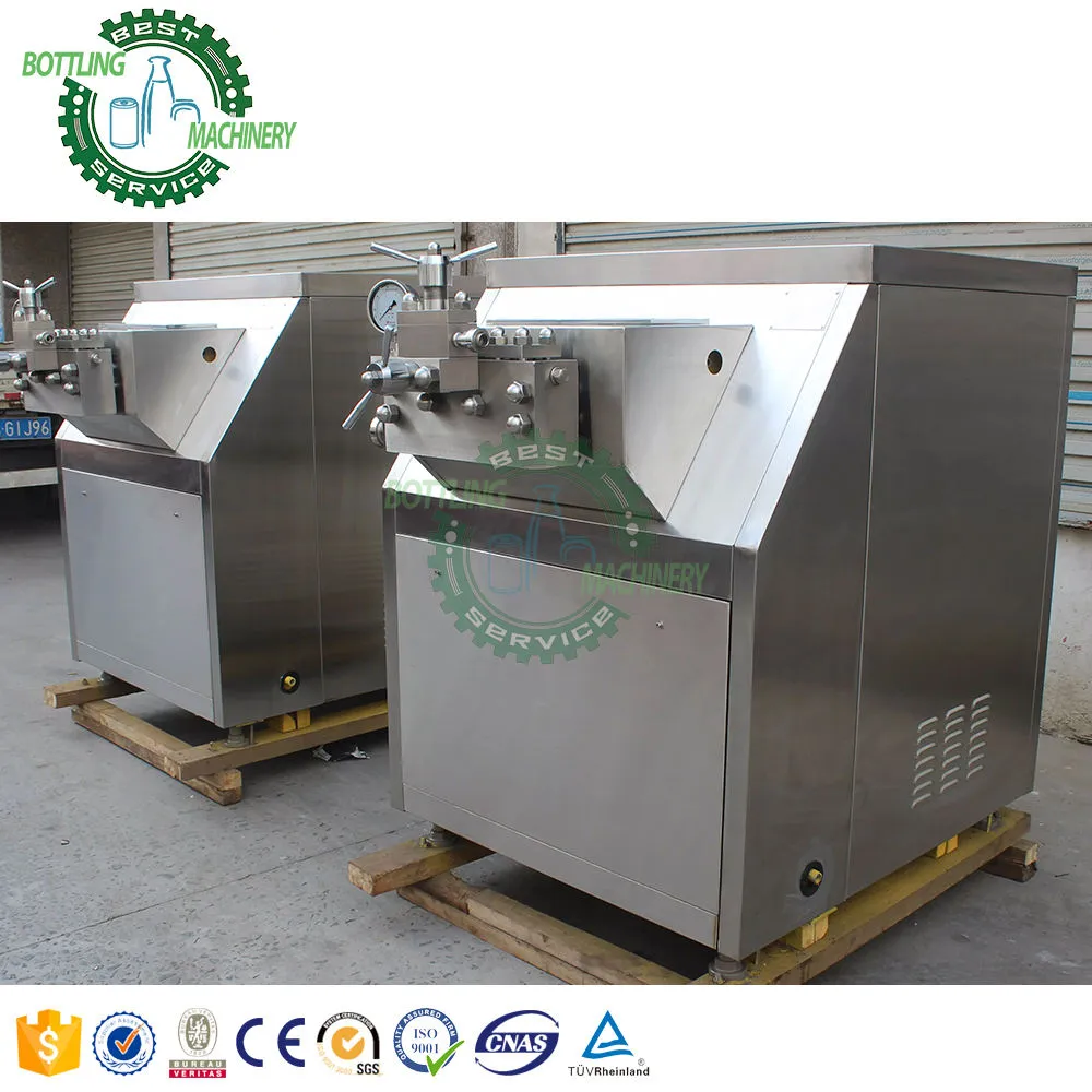1000l/h 2000l/h Stainless Steel Fruit Juice 2 Double Stage High Pressure Homogenizer - Homogenizer - foodmachtech