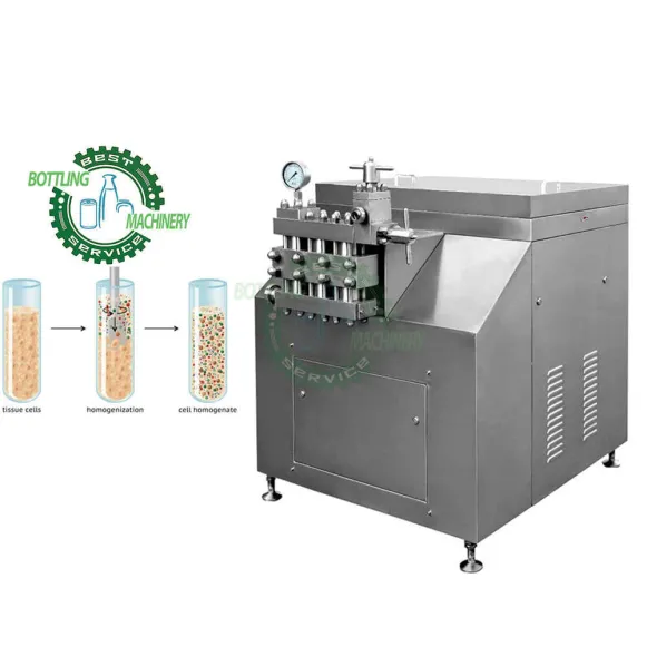 1000l/h 2000l/h laticínios iogurte homogeneizador de alta pressão para a indústria do moinho de leite