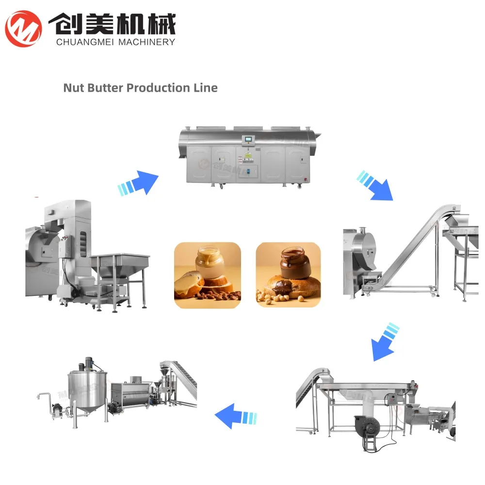 Factory Price Nut Paste Making Machine Fully Automatic Peanut Butter Production Line Sesame Paste Grinder - Grinding Machine - foodmachtech