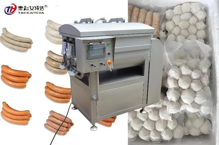 Automatic Vacuum Stuffing Mixer 304 Stainless Steel Meat Mixing Machine For Sausage Dumpling Filling - Meat Stuffing Mixer - foodmachtech