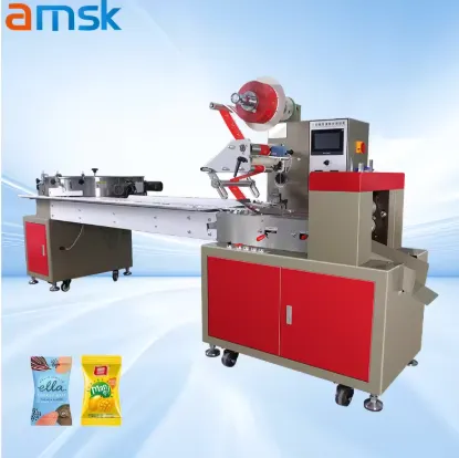YL-800 Good Price Candy Bar Flow Packing Machine Biscuit Pillow Cookie Packaging Machines Pillow Chocolate Wrapping Machine - Packaging Machine - foodmachtech