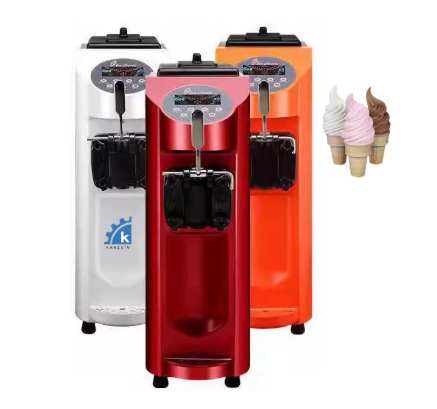 柔らかいアイスクリームマシンを作る商業用ソフトティー柔らかいアイスクリーム