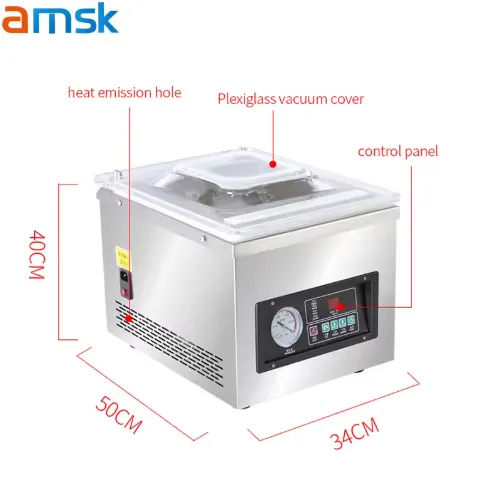 Beef Sausage Freshness Vacuum Packaging Machine Commercial Stainless Steel Vacuum Chamber - Packaging Machine - foodmachtech