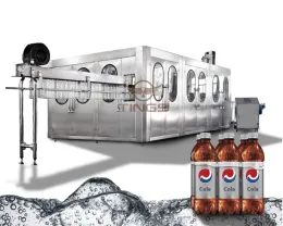Automatic CDS Bottle Carbonated Drink Filling Capping Labeling Machine Gas Drink Bottling Machine