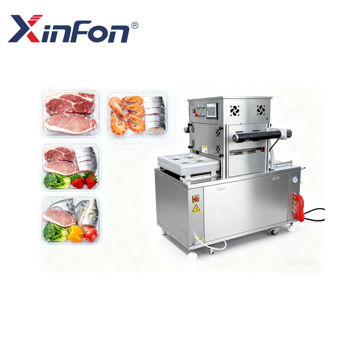 GYT-410 Semi-Automatic Single Mold Vacuum Skin Packing Machine for Fish Roe Lucky Bag and Chinese Yam Packing - Packaging Machine - foodmachtech