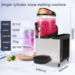 Commercial 3 Tanks Frozen Drink Slush Smoothie Maker Slushy Making Machine - Ice Crushers - foodmachtech