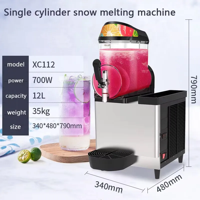 Commercial 3 Tanks Frozen Drink Slush Smoothie Maker Slushy Making Machine - Ice Crushers - foodmachtech