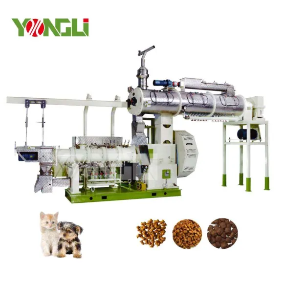 Automático Twin Screw Pet Food Mill para Dog Cat Fish Factory Price Core Motor Manufacturing Machinery para Pet Food Production