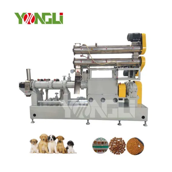Cat Dog Pet Fish Food Processing Machines 355kw Extrusora de alimentação automática Twin Screw Pelletizer Price