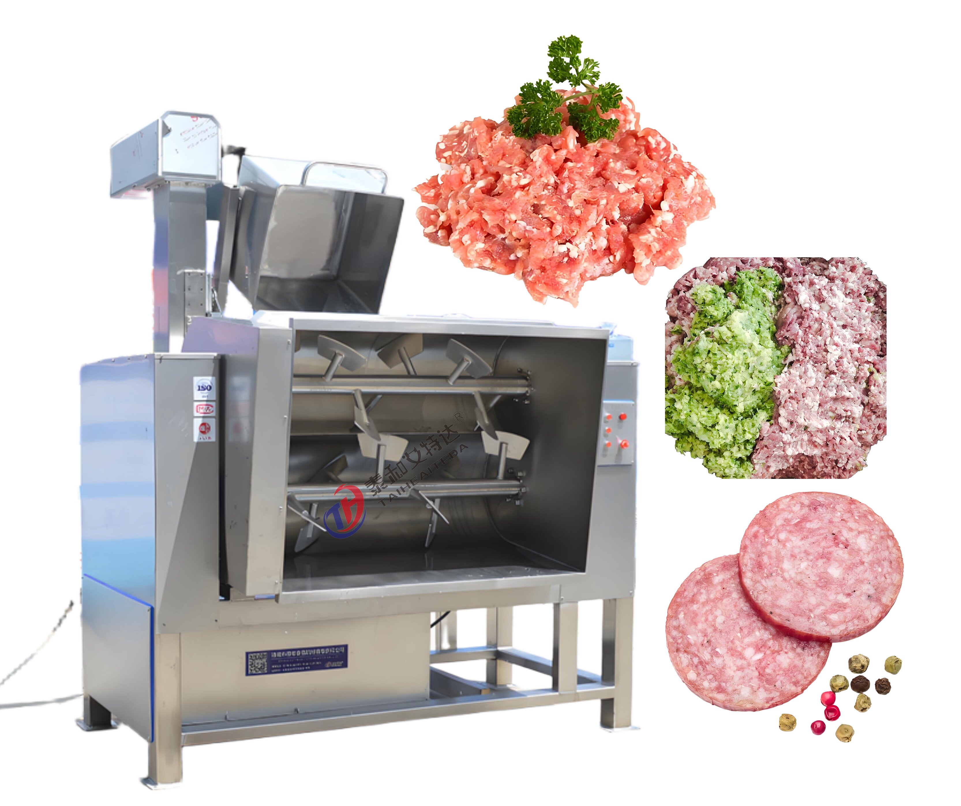 เครื่องบรรจุไส้กรอกผสมอาหารบรรจุผสมเนื้อผสมไส้กรอกเครื่องผสมเนื้อ