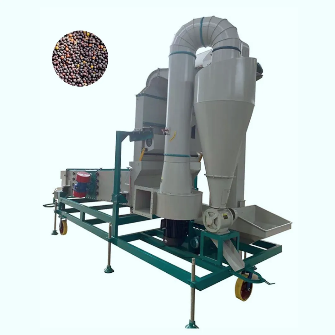 Raps-Vibrations reiniger/Sesam-Sojabohnen-Weizen-Mais-Getreide-Chia-Samen-Reiniger-Maschine - Sieb maschine - foodmachtech