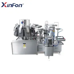 Full Automatic Rotary Vacuum Packaging Machine Packaging Shrimp Paste, Duck Neck Food Industry Food Factories