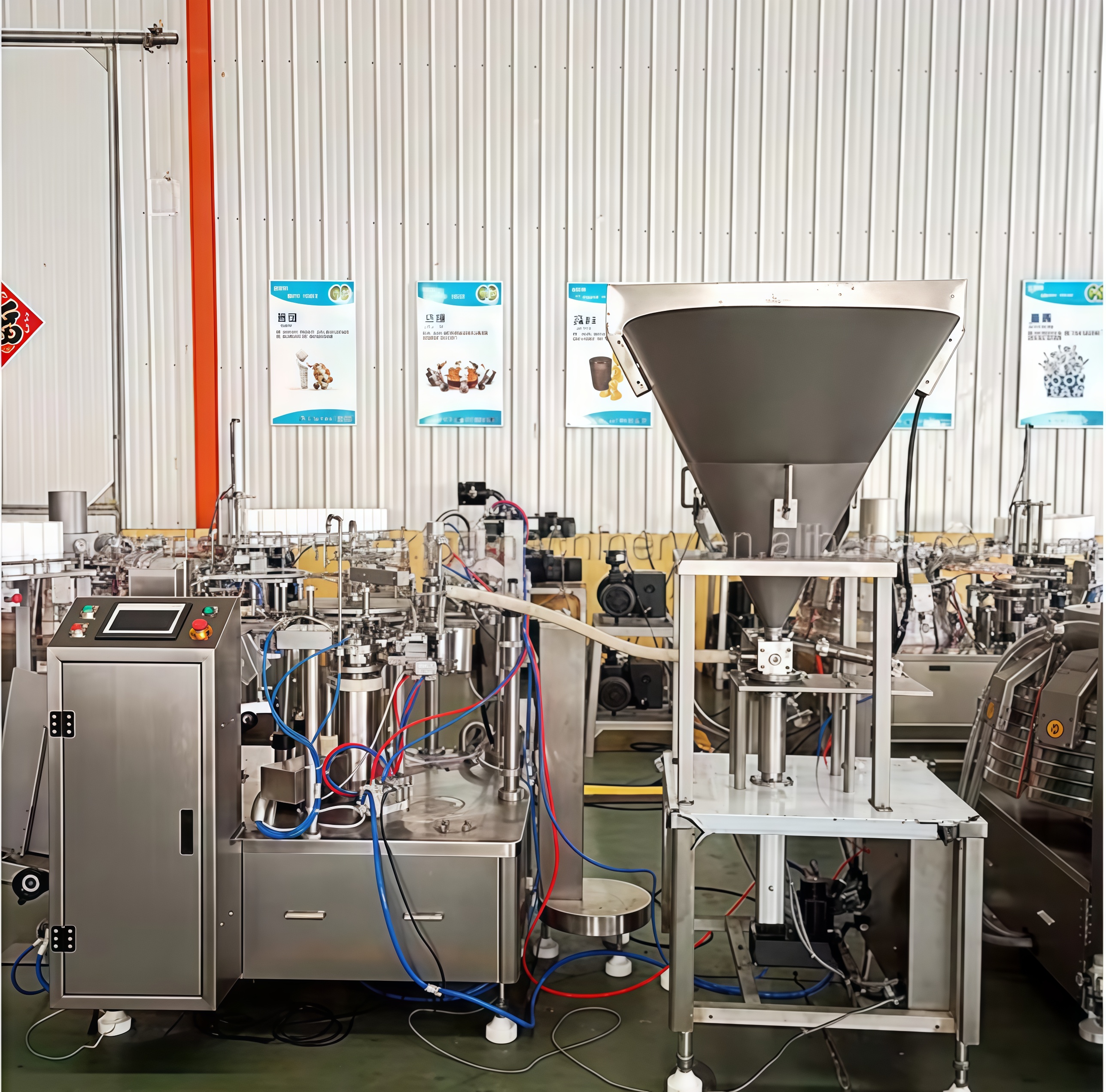 GY-8S-240 Pasta De Camarão Automática Embalagem Rotativa Contínua Máquina De Embalagem