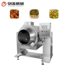High Quality Electric Vegetables Restaurant Automatic Cooking Stir Fry Rice Drum Cooking Machine - Wok - foodmachtech